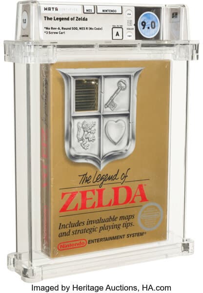 the legend of zelda copia subastada récord