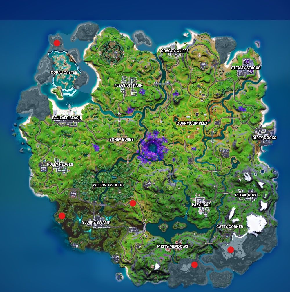 Fortnite artefactos alienígenas ubicaciones semana 10 t7