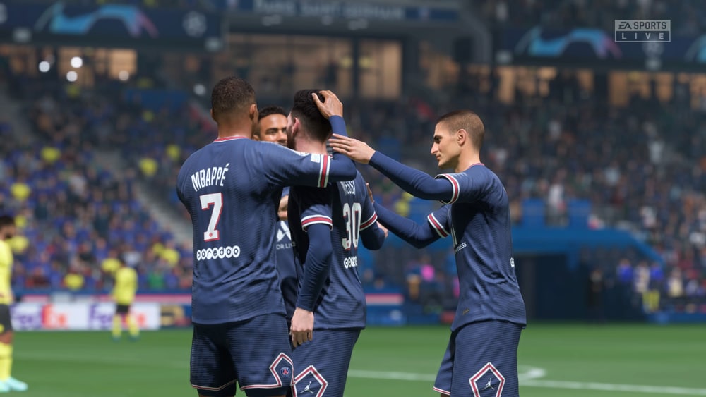 FIFA 22 PSG celebracion captura