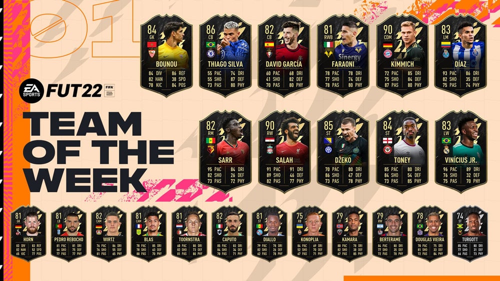 FIFA 22 TOTW 1 revelado