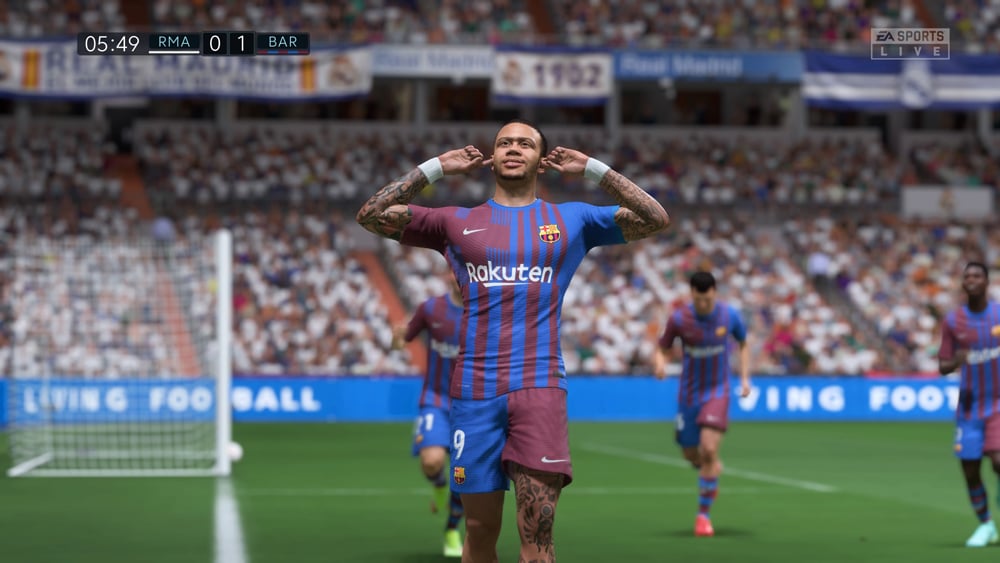 FIFA 22 barcelona celebracion captura