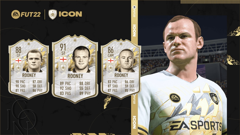 FIFA 22 iconos wayne rooney cartas