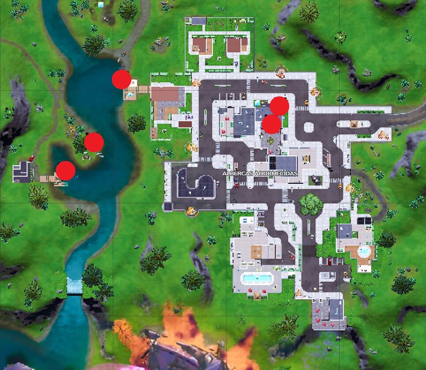 albercas adormecidas arpon fortnite