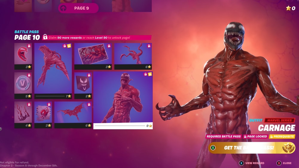fortnite t8c2 pase de batalla carnage