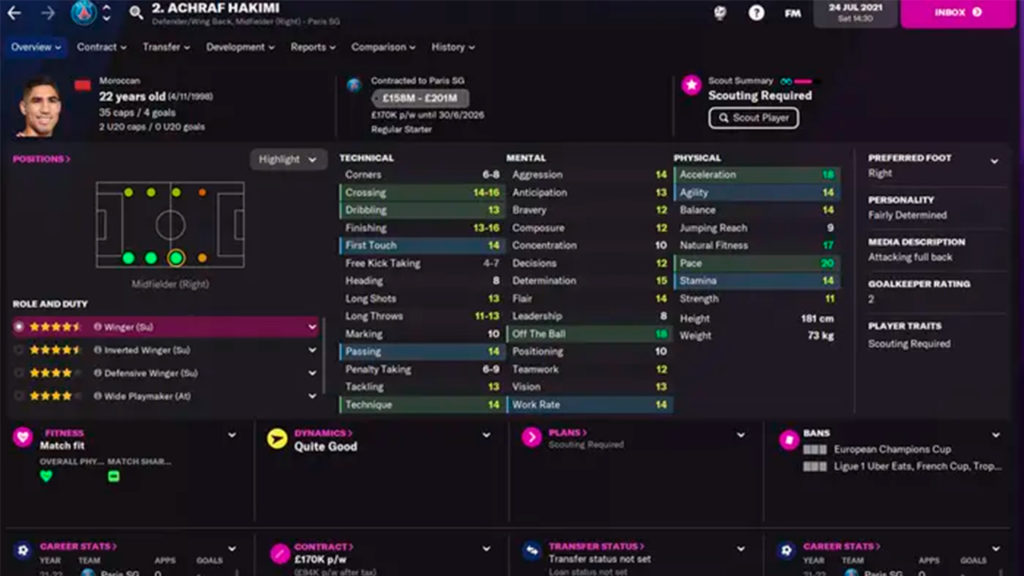 Achraf Hakimi FM22