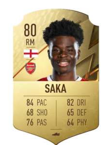 Bukayo Saka FUT 22