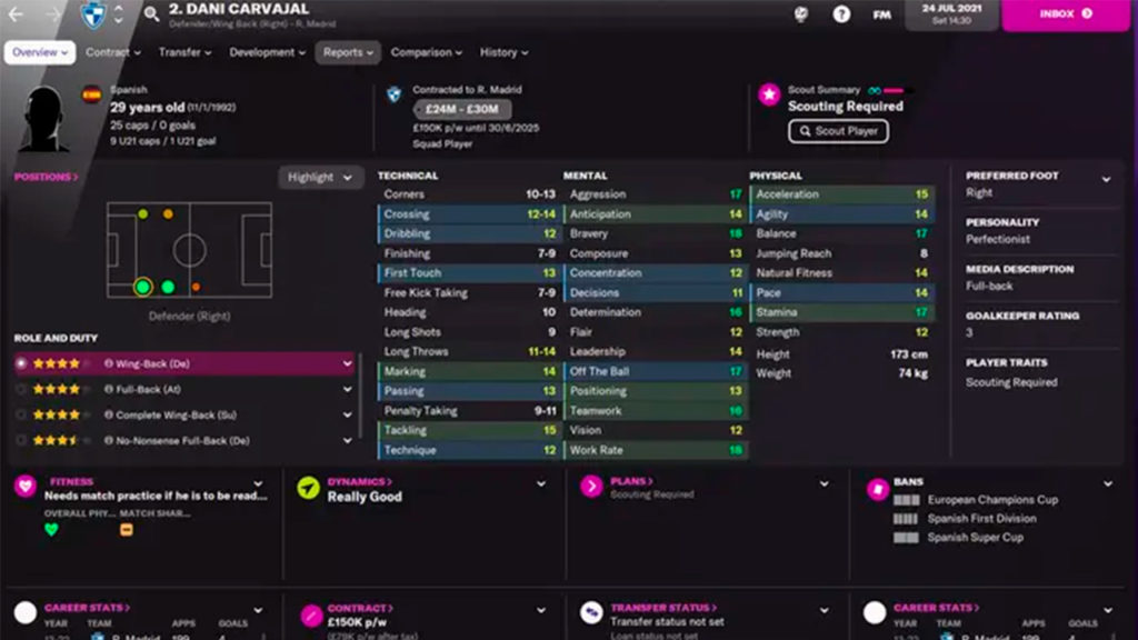 Dani Carvajal FM22