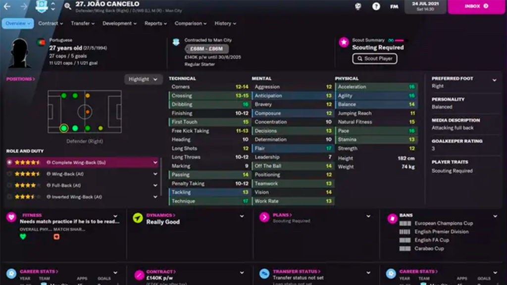 Joao Cancelo FM22
