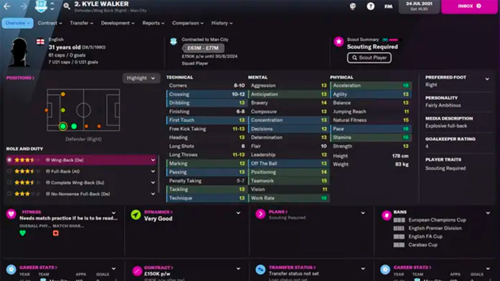 Kyle Walker FM22