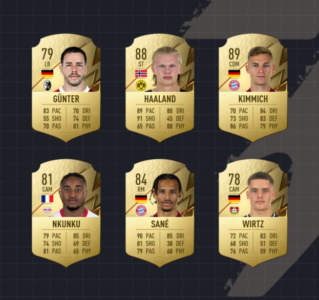 fifa 22 nominados potm bundesliga septiembre 2021