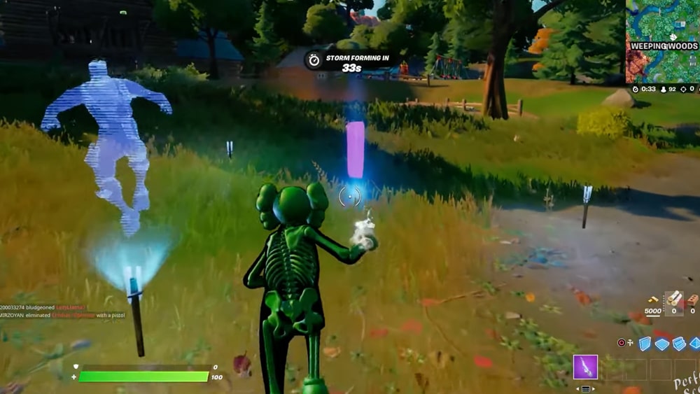 fortnite simbolo de mando holograma