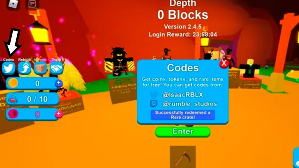 mining simulator codigos roblox
