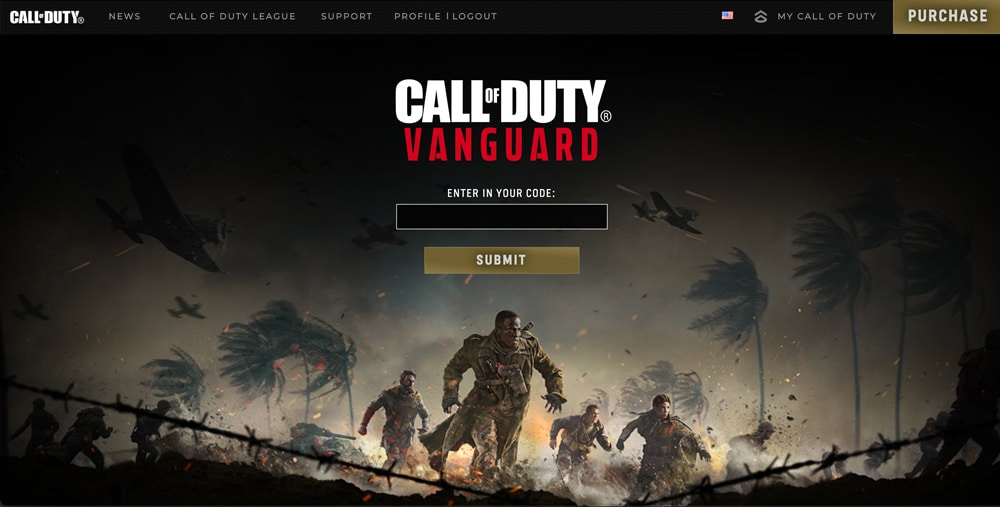 Call of Duty Vanguard pagina para canjear codigos