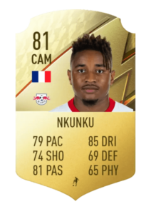 Cristopher Nkunku IF prediccion TOTW8 FUT22