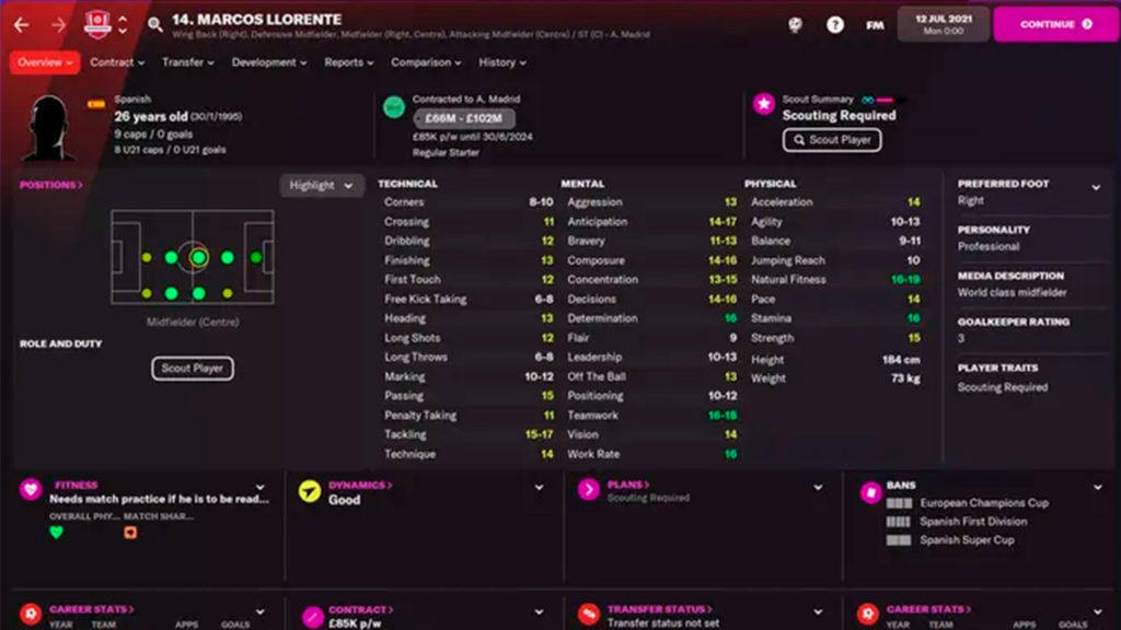 Marcos Llorente FM22
