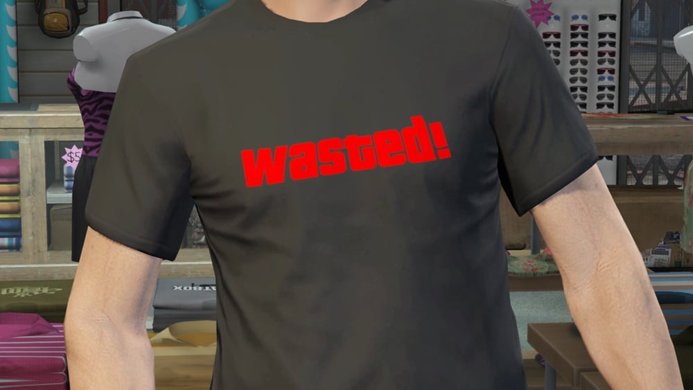 camiseta wasted gta online gratis