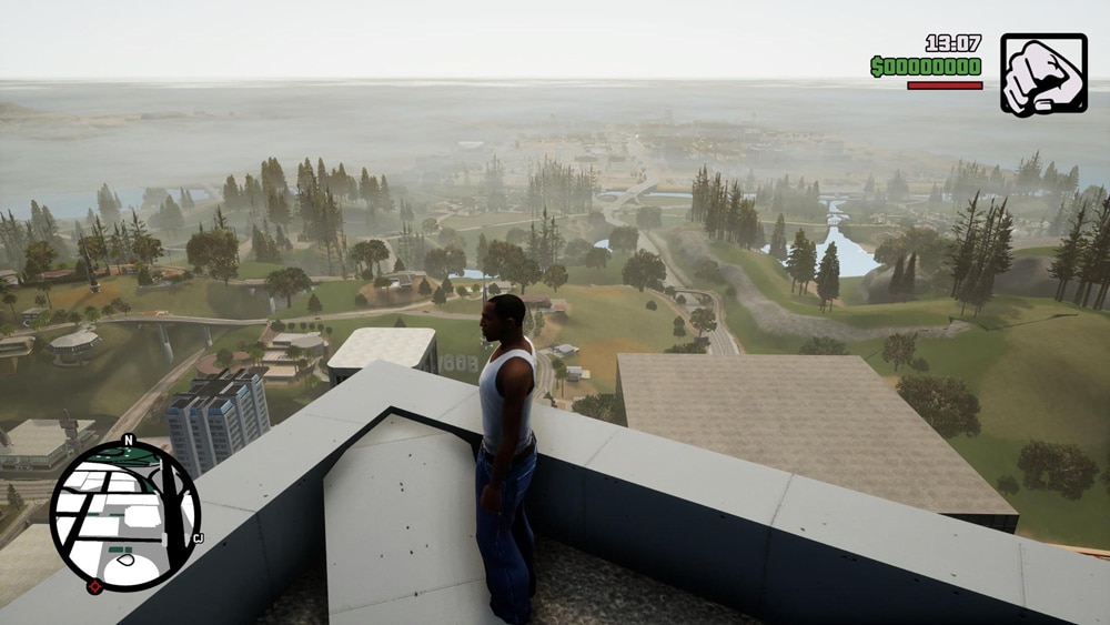 gta san andreas the definitive edition neblina a lo lejos