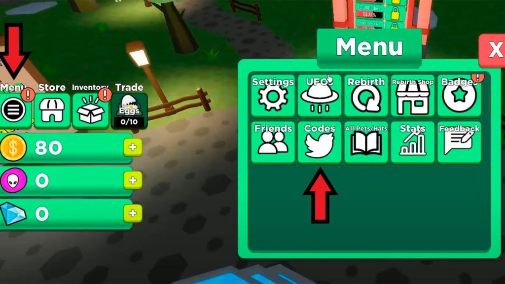 roblox codigos ufo simulator