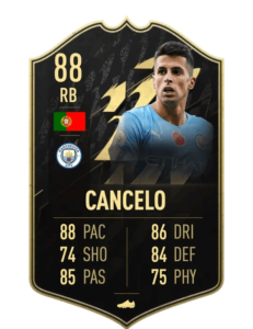 Joao Cancelo IF prediccion TOTW14 FUT22