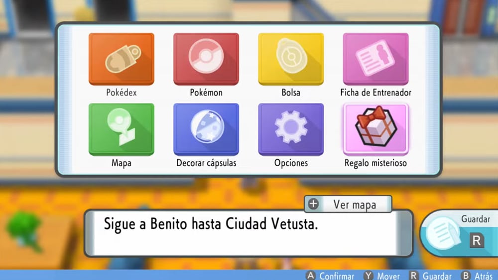 Pokemon DB y PR Menu regalo misterioso 3