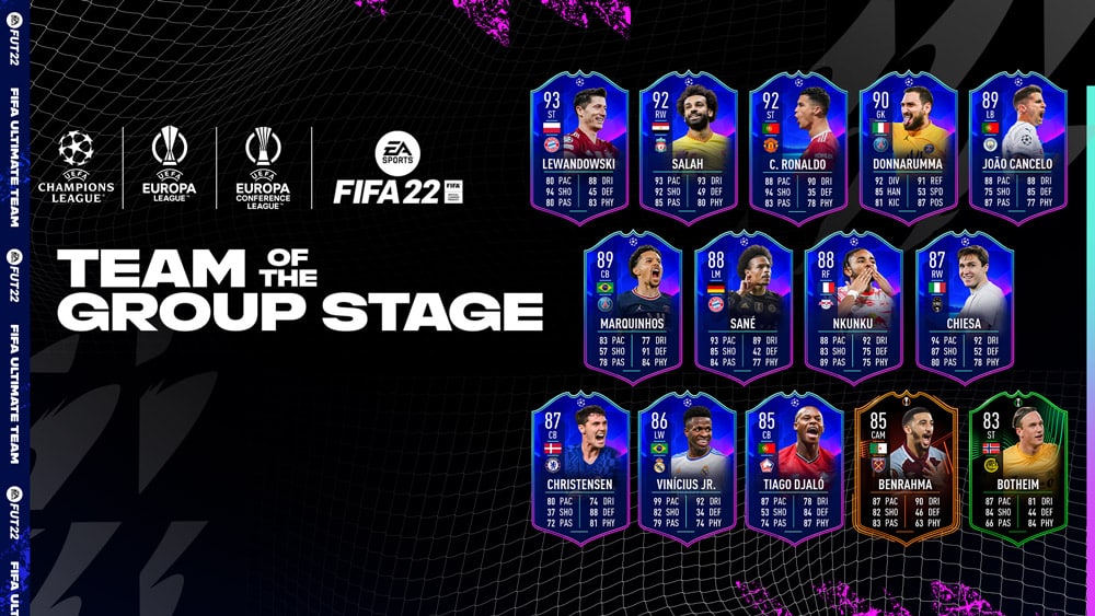 fifa 22 equipo de la fase de grupos primer y unico conjunto