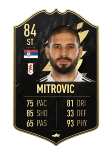 Aleksandar Mitrovic IF prediccion TOTW18 FUT22