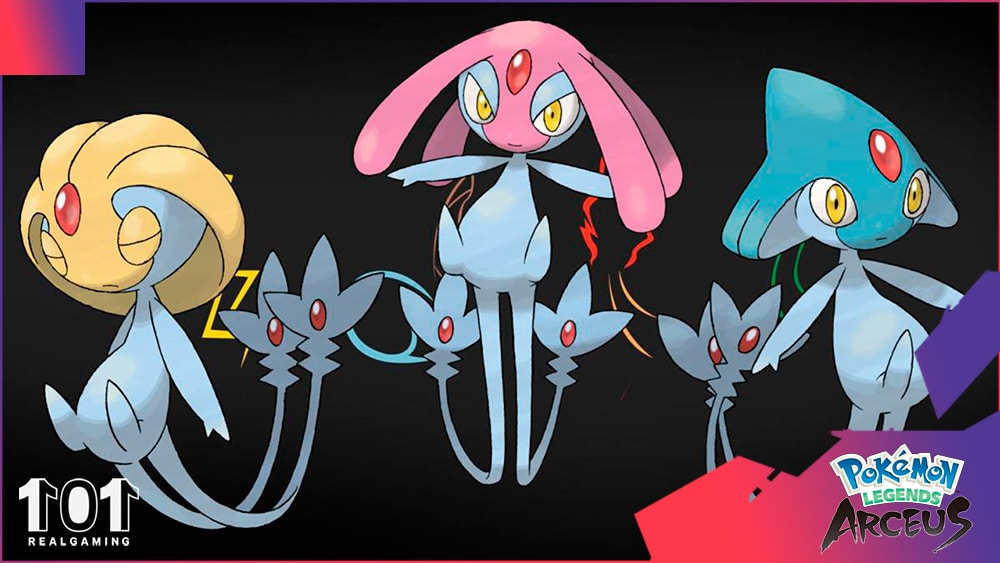 Cómo conseguir a Uxie Mesprit y Azelf en Pokémon Legends Arceus