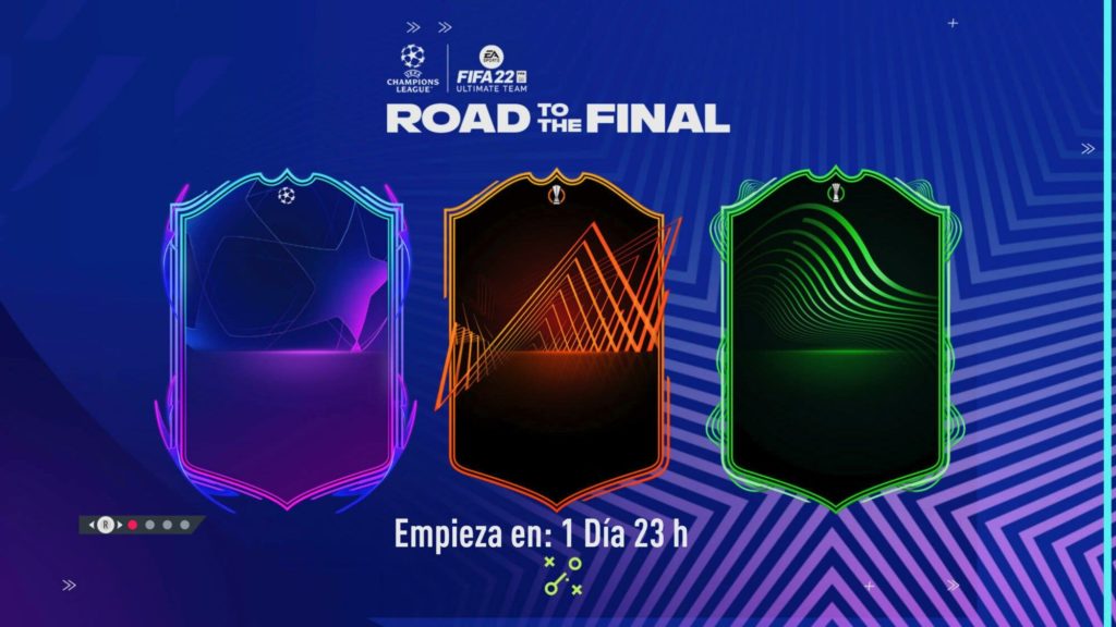 FIFA 22 Road to the Final pantalla de carga