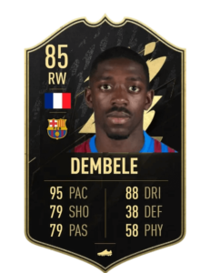 Ousmane Dembele IF prediccion TOTW24 FUT22