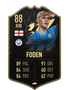 Phil Foden IF prediccion TOTW24 FUT22