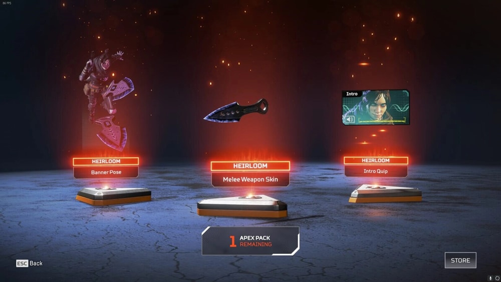 apex legends conjunto de reliquias de wraith