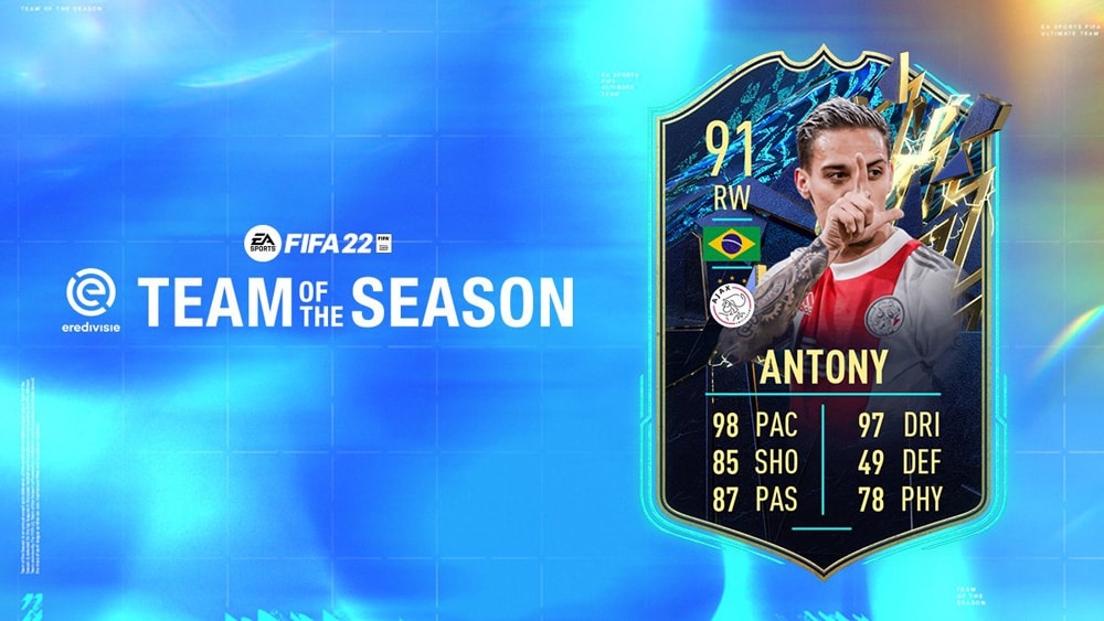 FIFA 22 TOTS Eredivisie Antony