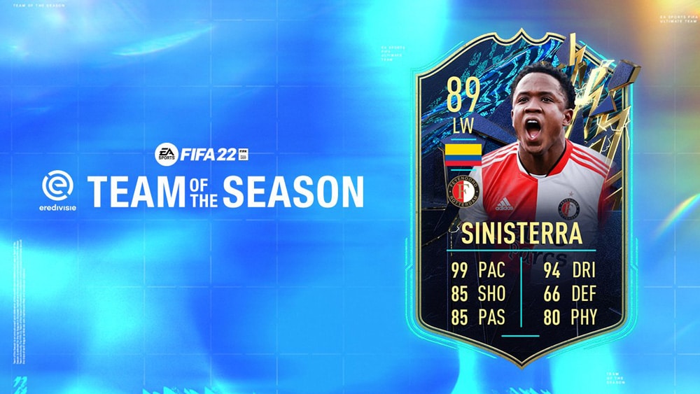 FIFA 22 TOTS Eredivisie Sinisterra