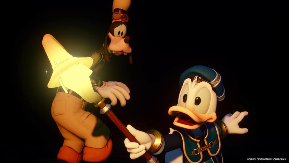 kingdom hearts 4 primer avance goofy pato donald