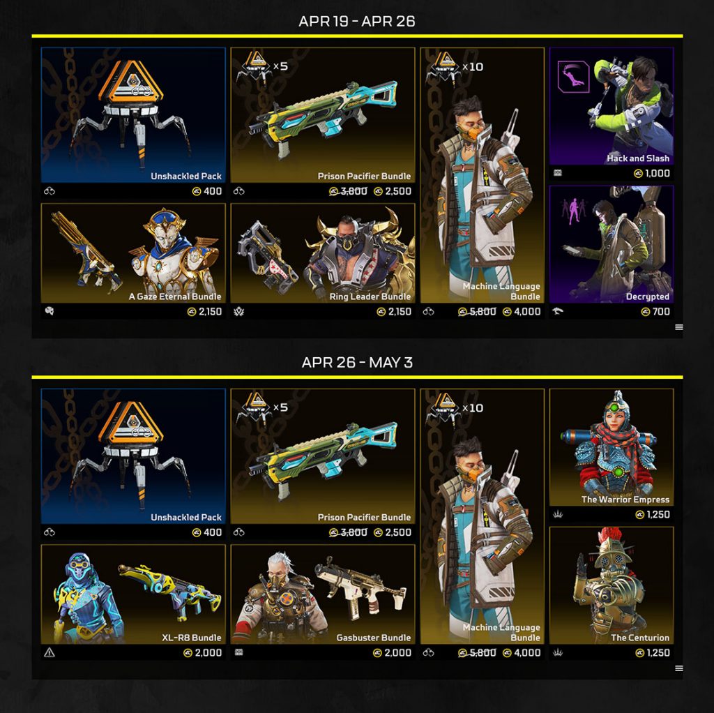 skins packs sin cadenas