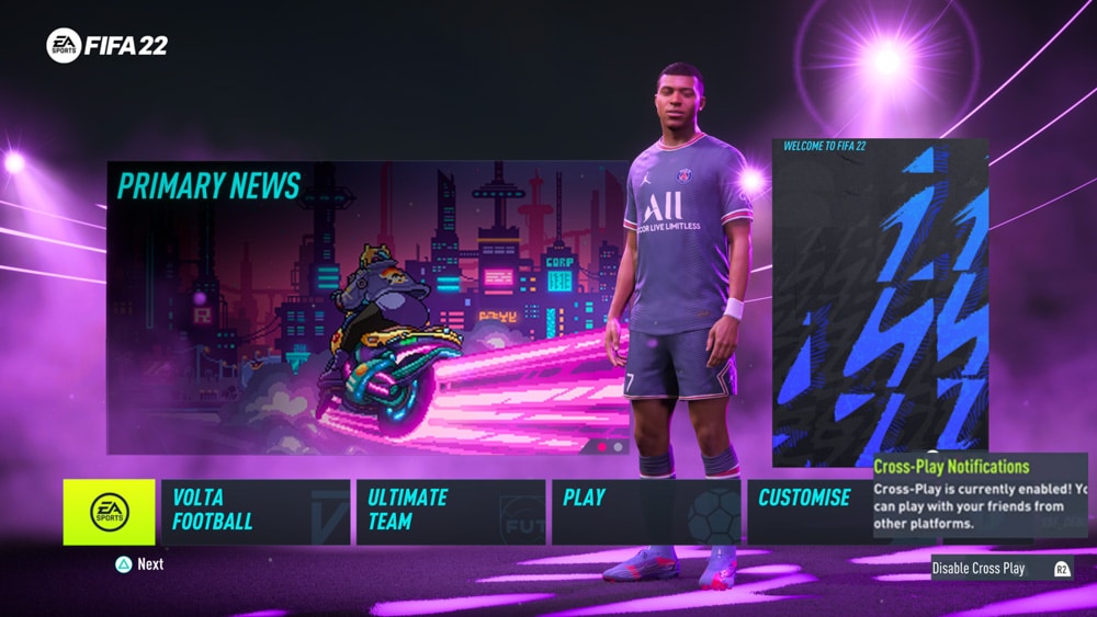 fifa 22 crossplay como desactivar