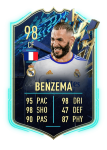 Karim Benzema IF prediccion TOTS Ultimate FUT22