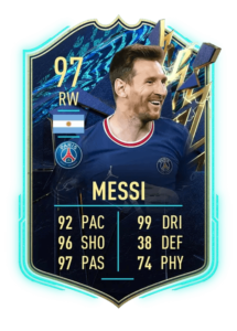 Lionel Messi IF prediccion TOTS Ultimate FUT22
