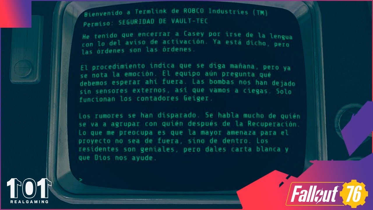 Ubicacion de todos los terminales en Fallout 76
