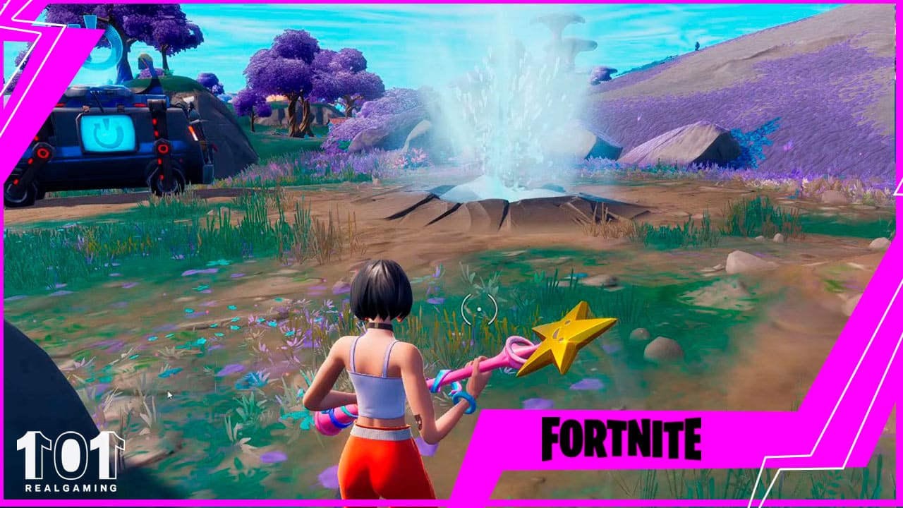 Ubicación de los géiseres en Fortnite