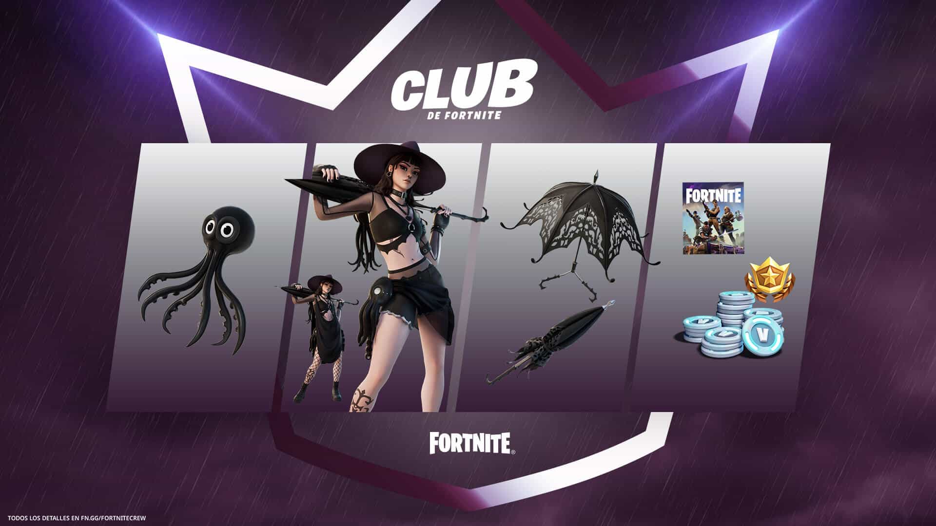 club de fortnite recompensas de julio 2022