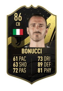 Leonardo Bonucci FUT23 TOTW2 prediccion
