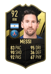 Lionel Messi FUT23 TOTW2 prediccion