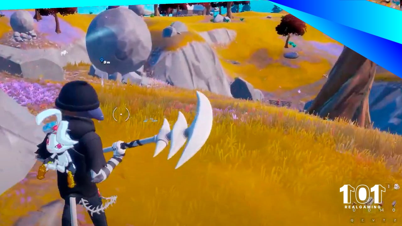 Cómo hacer rodar una roca desbocada con una patada de deslizamiento en Fortnite