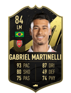 Gabriel Martinelli FUT23 TOTW4 prediccion