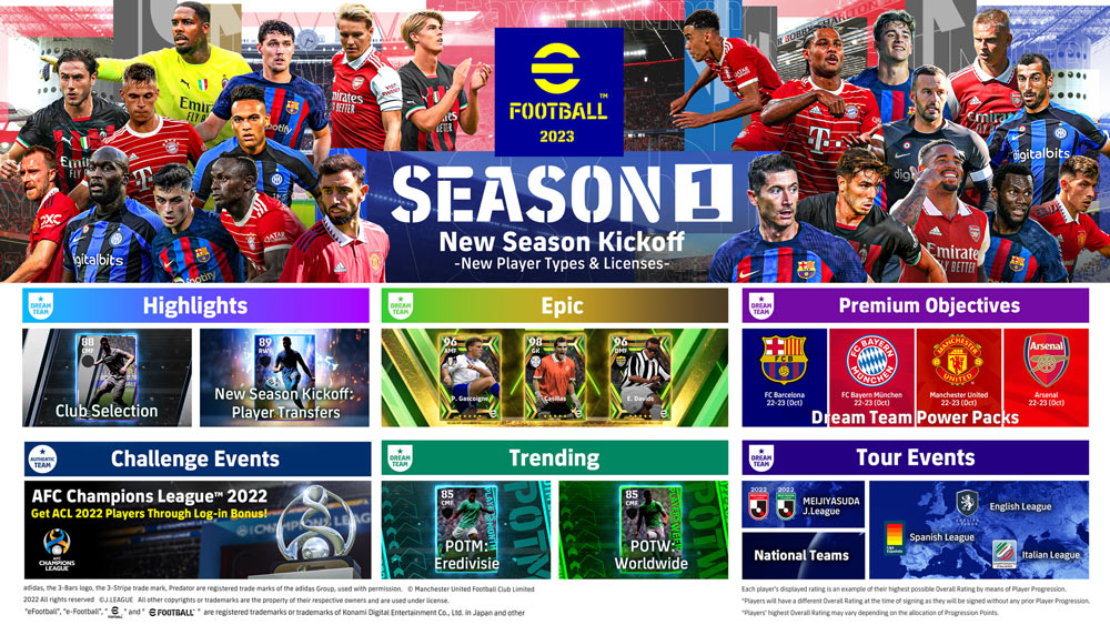 efootball 2023 temporada 1 arte de la 2 1 0