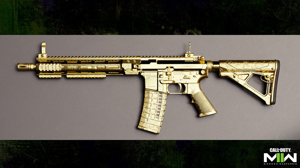 modern warfare 2 camuflaje de oro m4