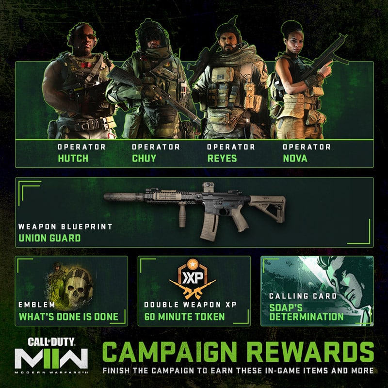modern warfare 2 recompensas campaña