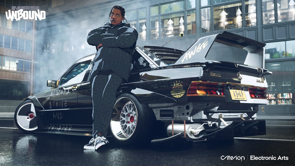 need for speed unbound auto gris imagen