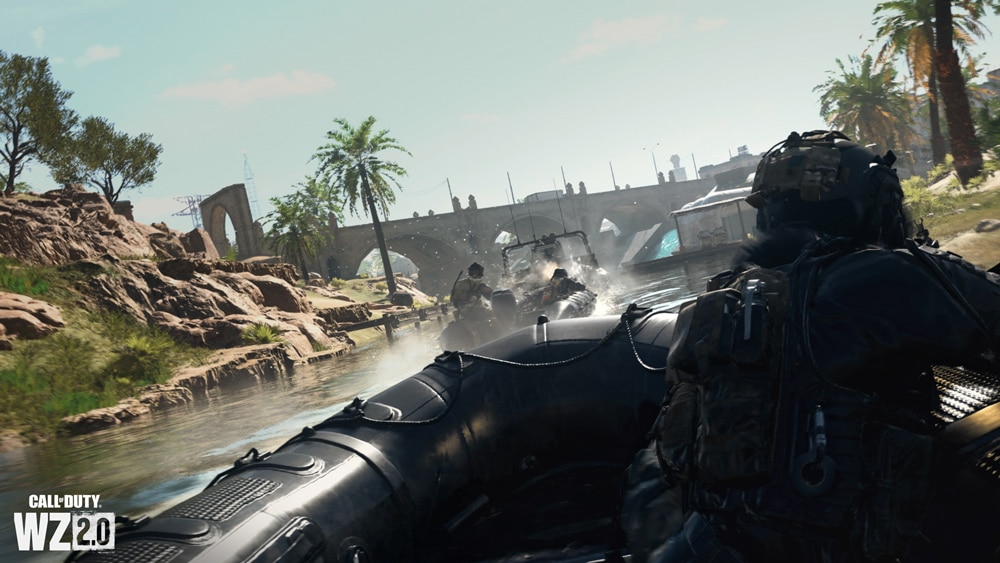 warzone 2 en lancha agua